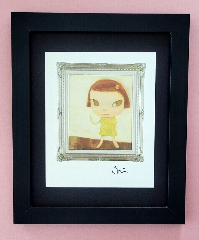 YOSHITOMO NARA | BEAUTIFUL PRINT FROM JAPAN | SIGNED MOUNTED AND FRAMED IN BLACK