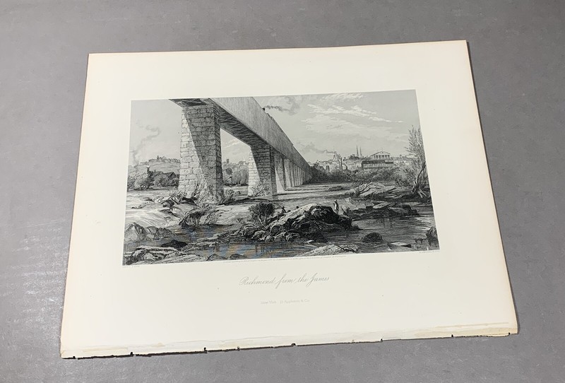 Richmond from the James River – 1871 Steel Engraving Art Print – Harry Fenn