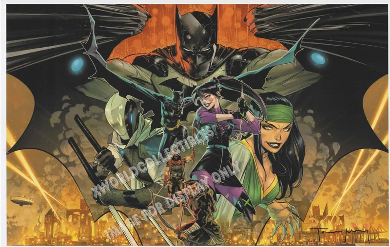 BATMAN GOTHAM CHRONICLES NYCC 2023 ART PRINT~ JORGE JIMENEZ & TOMEU MOREY SIGNED
