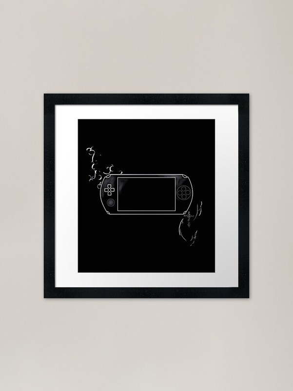 Portable Console Cybersigilism Fram Framed Wall Art Poster Canvas Print Picture