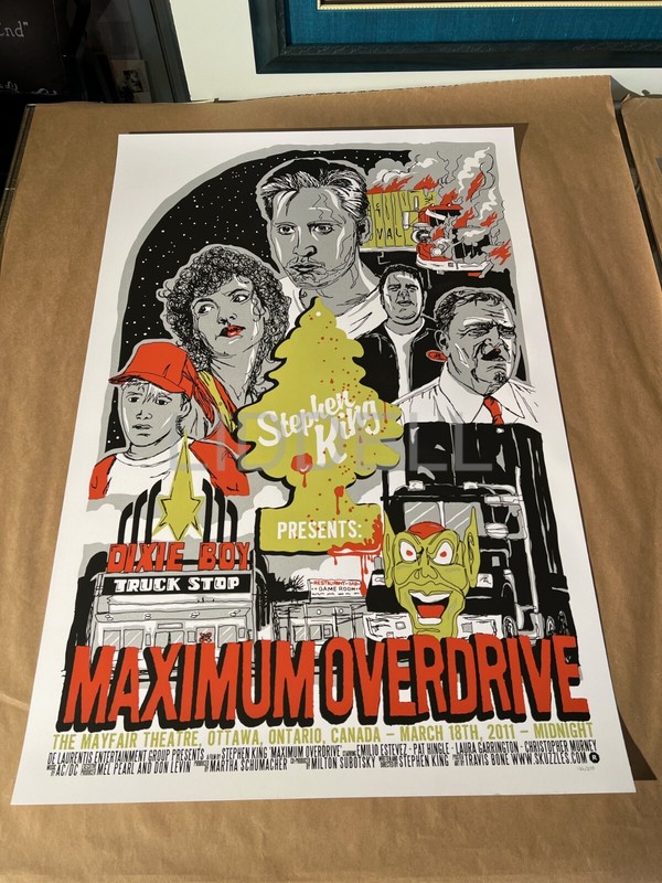 Mondo Style Stephen King Maximum Overdrive original limited #d poster of 200