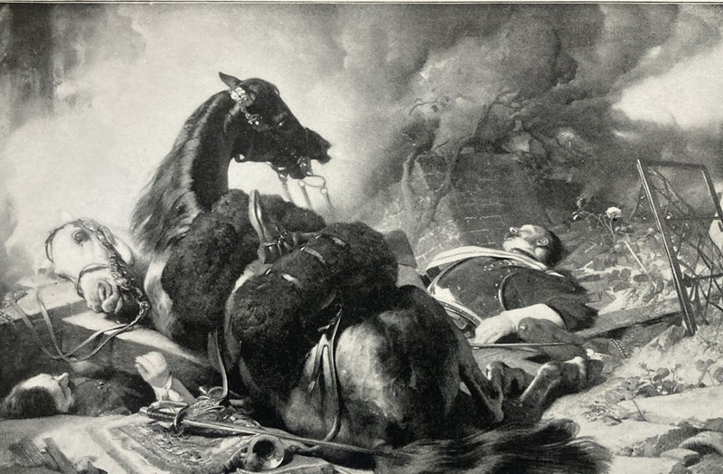 War Antique Lithograph Print Early 1900s