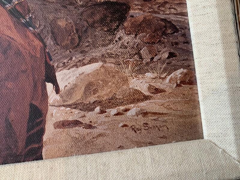 Ray Swanson Limited Edition Framed Numbered Print on Canvas- Navajo Woman 7/100 gallery