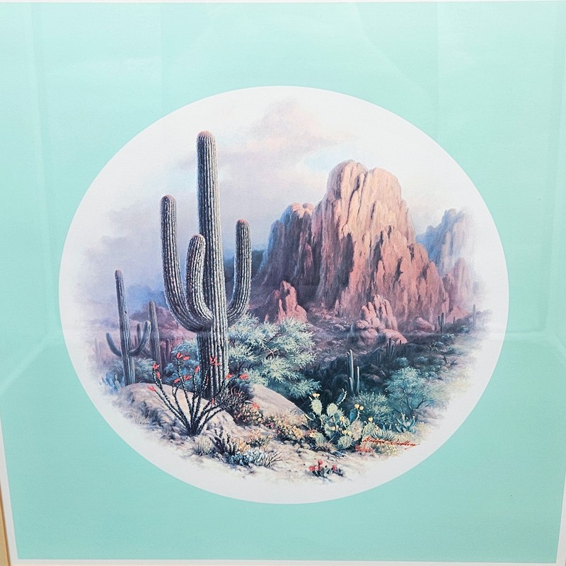 Vintage Limited Edition Dalhart Windberg 'Our Desert's Bounty' Print Framed gallery