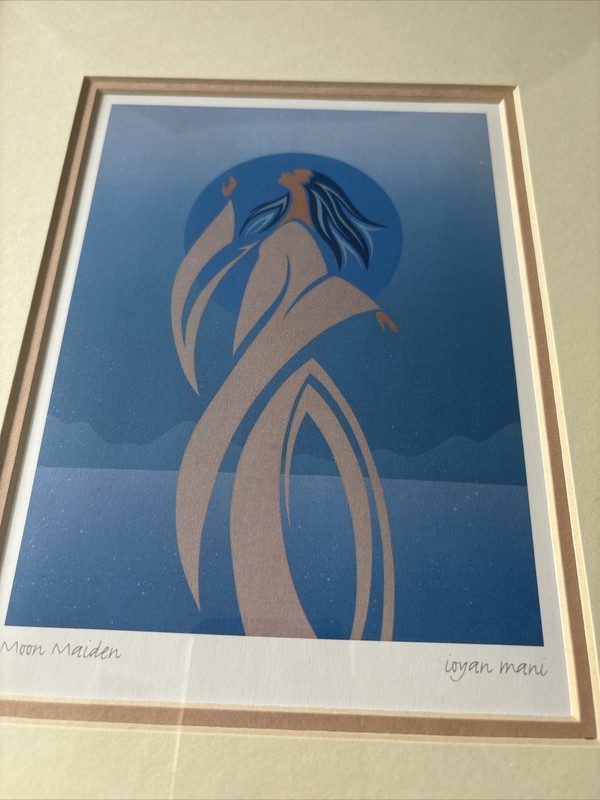 Framed Maxine Noel Ioyan Mani Native American "Moon Maiden” Print gallery