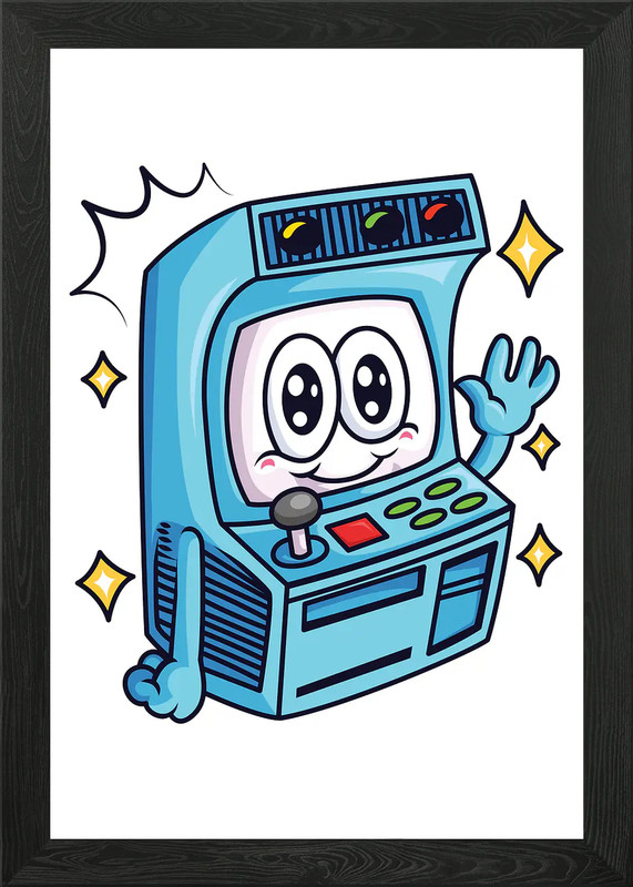 Gme Console 01 Framed Wall Art Poster Canvas Print Picture