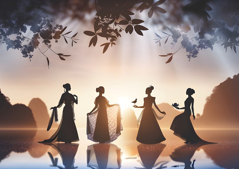 Beautiful Silhouettes 02 – A3 Size Borderless Print