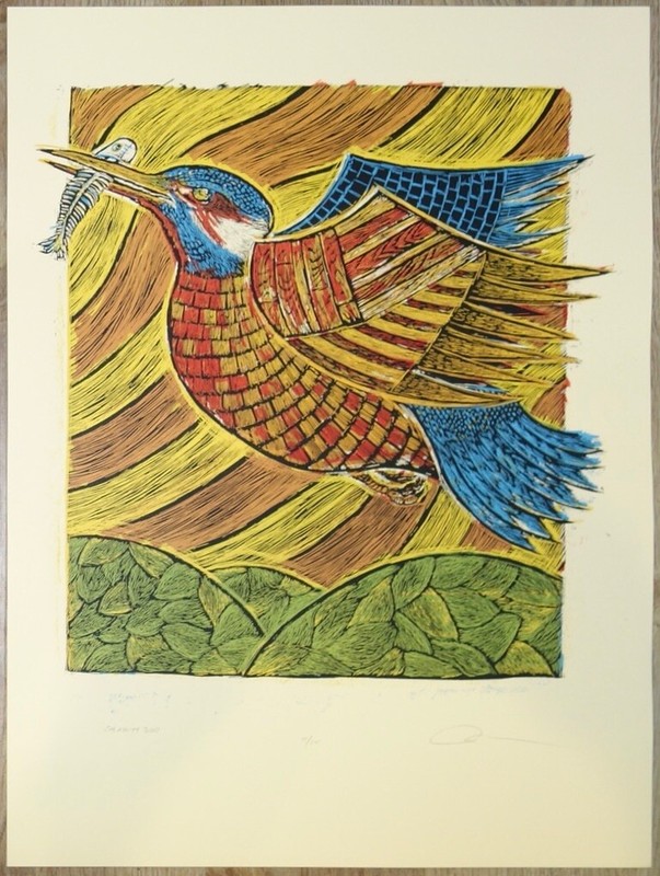 2010 Calamity Bird – Silkscreen Art Print poster s/n by Dan Grzeca