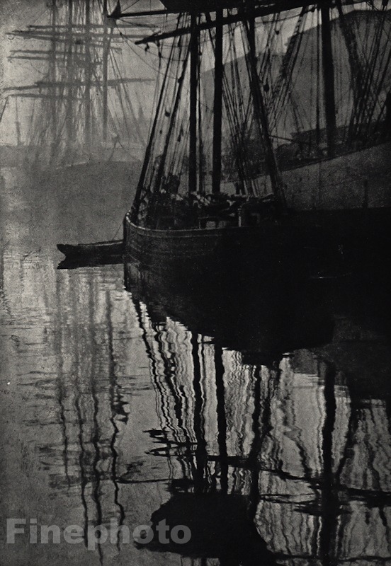 1906/66 Vintage ALVIN LANGDON COBURN Sailing SHIPS Boat Nautical Photo Gravure