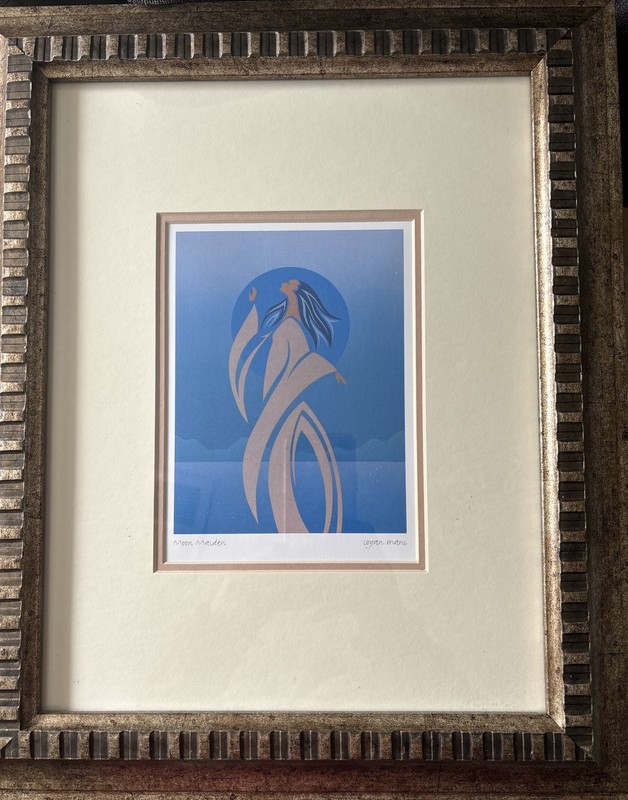 Framed Maxine Noel Ioyan Mani Native American "Moon Maiden” Print gallery