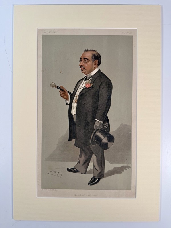 Original 1897 Vanity Fair Spy Print North East Bethnal Green Antique Caricature