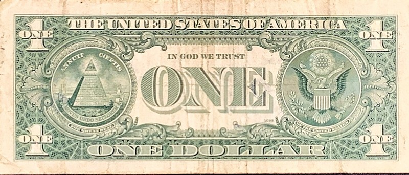 Hand signed - Keith Haring - Doodled $1 Authentic United States Bank Note gallery