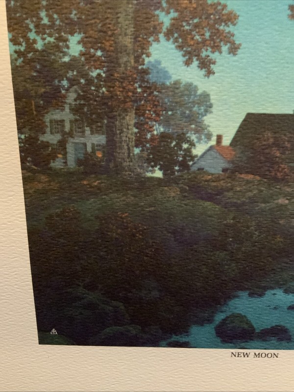 Maxfield Parrish’s “New Moon” - Unframed Commemorative Print 12”x 16” 1966 Mint gallery