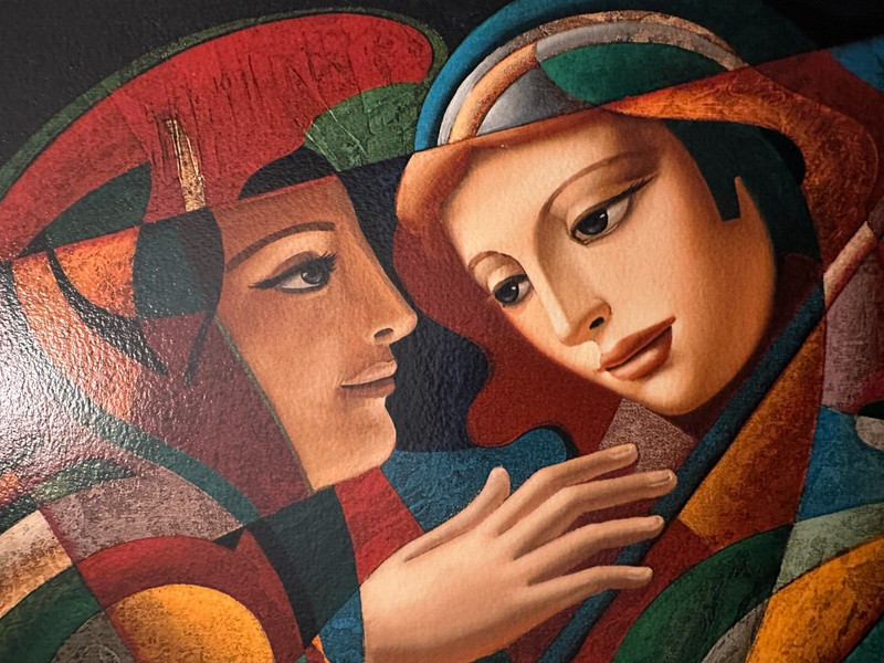 Oleg Zhivetin Silkscreen “Imagine” Signed 21" x 16" Limited Edition 69/195 COA gallery