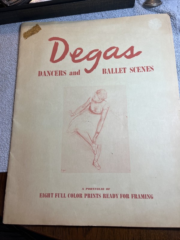 Degas Dancers and Ballet Scenes EIGHT Full-Color Prints Full Set Vintage