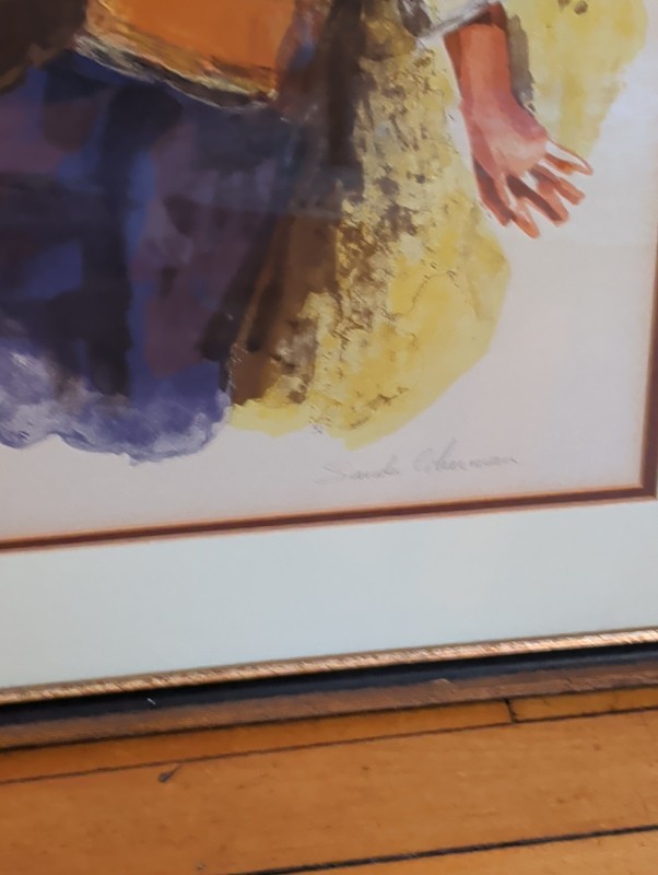 Sandu Liberman, Two Boys Lithograph, signed in pencil 187/200 Limited Edition gallery