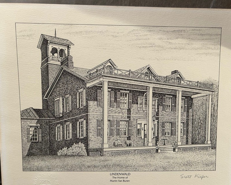 Int’l Archives Lindenwald The Home of Martin Van Buren Scott Kiefer Print 10″x8″