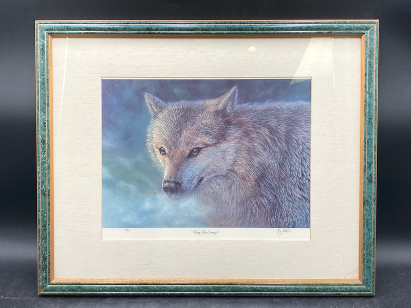 Guy Crittenden Signed Limited Edition «Only The Strong» Lithograph 40/400
