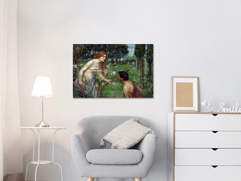 Study for Phyllis and Demophoon Waterhouse canvas print art or print only gallery