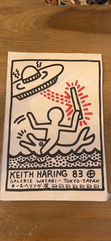 Keith Haring Exhibition 1983 Poster Galerie Watari Tokyo Japan