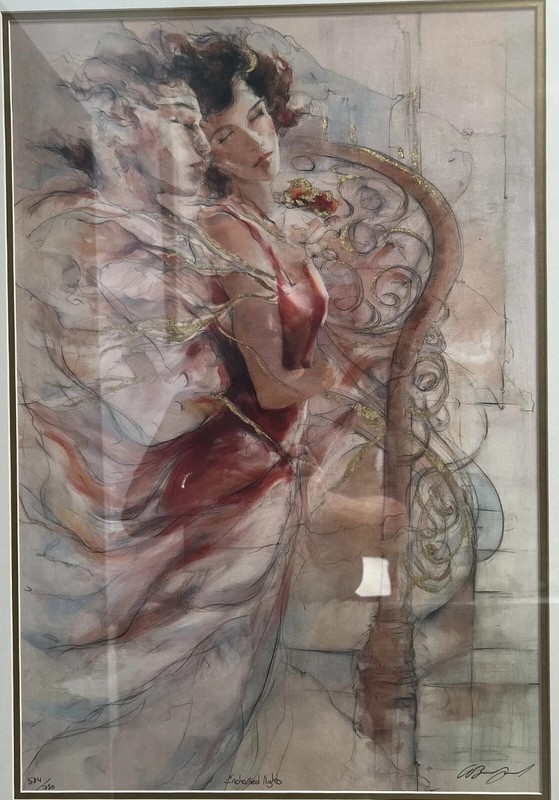 GARY BENFIELD "ENCHANTED NIGHTS" SERIOLITHOGRAPH ON DELUXE PAPER W COA gallery