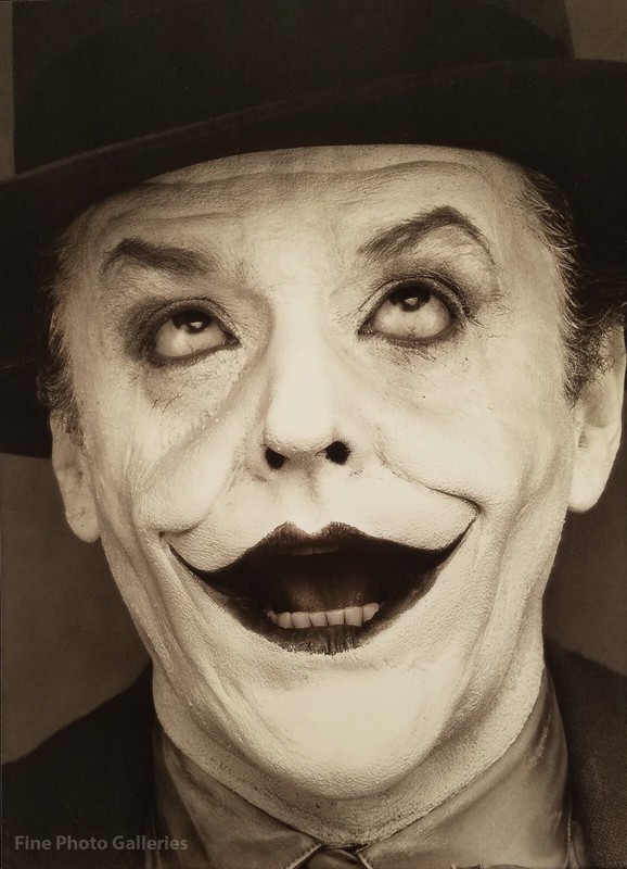 1988 Vintage HERB RITTS Jack Nicholson JOKER 4 Batman Movie Actor Photo On 16×20
