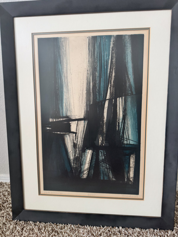 TERRY HAASS ‘Vision Interieure’ limited edition (#23/45) Aquatint etching framed