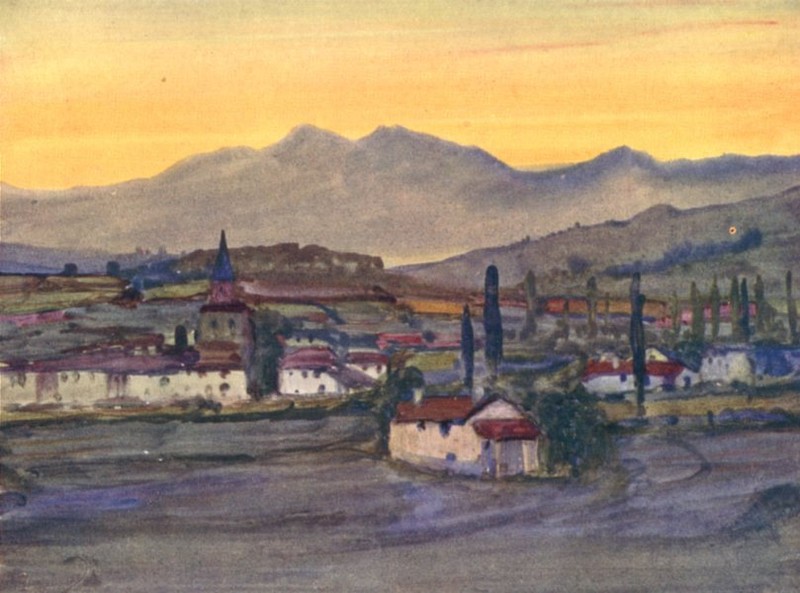 PYRÉNÉES-ATLANTIQUES. Basque country. Cambo, Itxassou. An Upland Village 1921