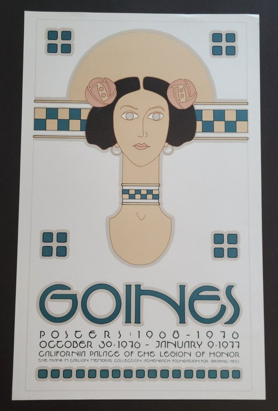 David Lance Goines Lithograph Poster «Goines Posters 1968-1976″ 15″ x 24»