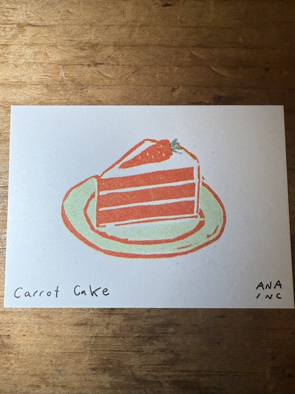 Anastasia Inciardi Mini Print – Carrot Cake