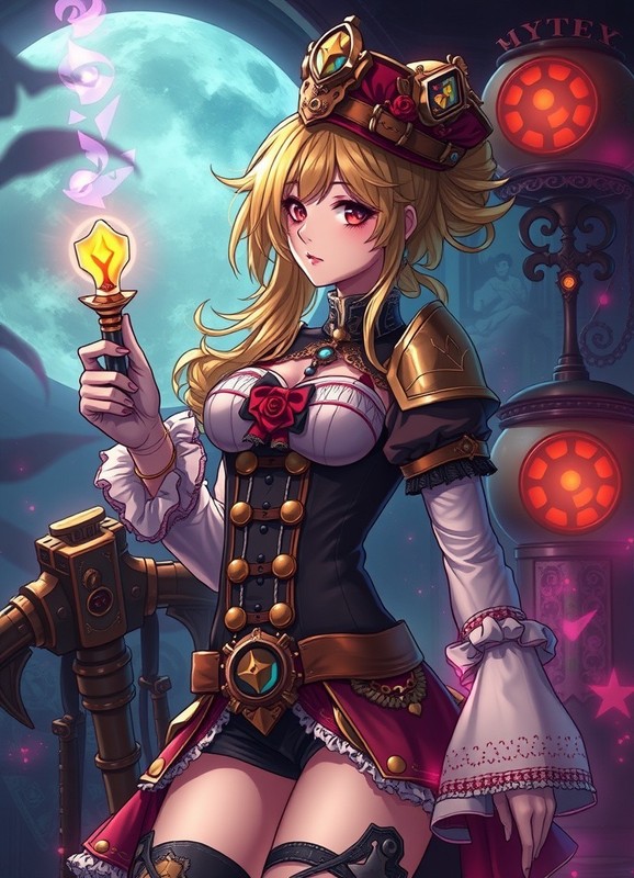 STEAMPUNK ARISTOCRAT ANIMEWAIFU S EXY 4×6 Print Fantasy Art 03222610