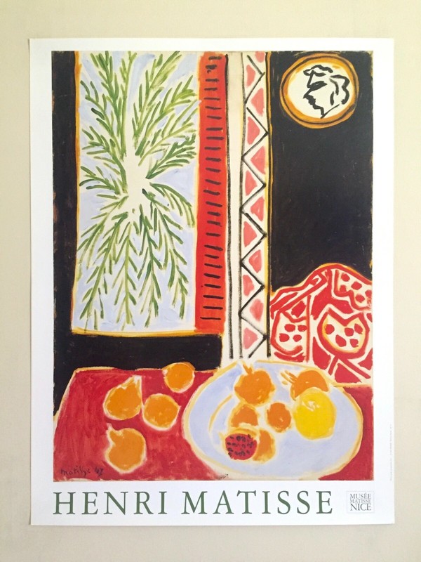 HENRI MATISSE RARE 1987 LITHO PRINT POSTER » STILL LIFE WITH POMEGRANATES » 1947
