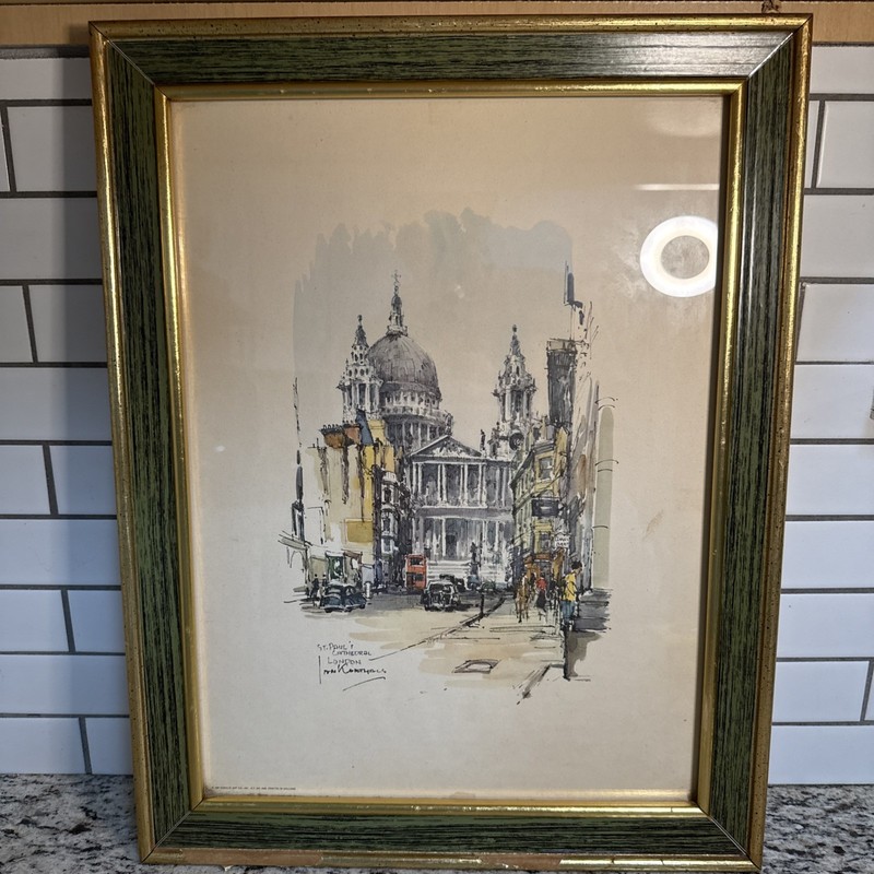 Lot Vtg St. Paul’s Cath. Westminster Windsor Castle Jan Korthals Donald Art Co