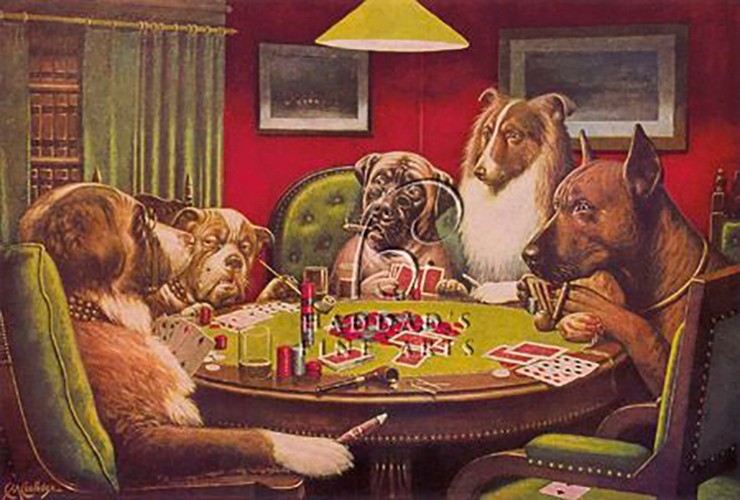 A Bold Bluff Art Print by C.M. Coolidge 22 x 16" Paper Size New Unframed