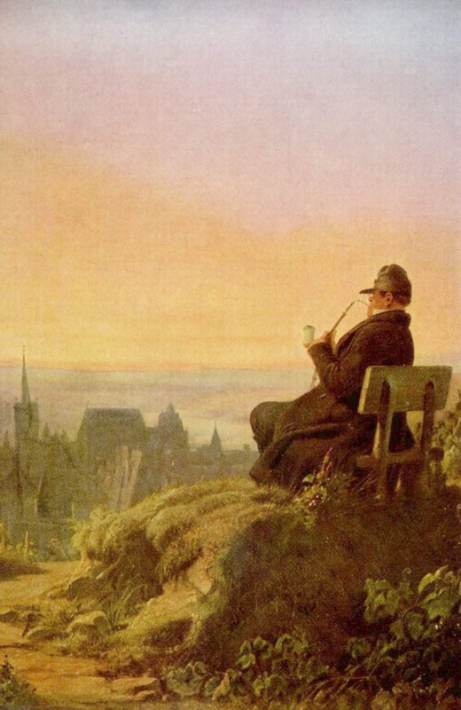 Carl Spitzweg – Resting on the Vine (1845) – 17″ x 22″ Fine Art Print