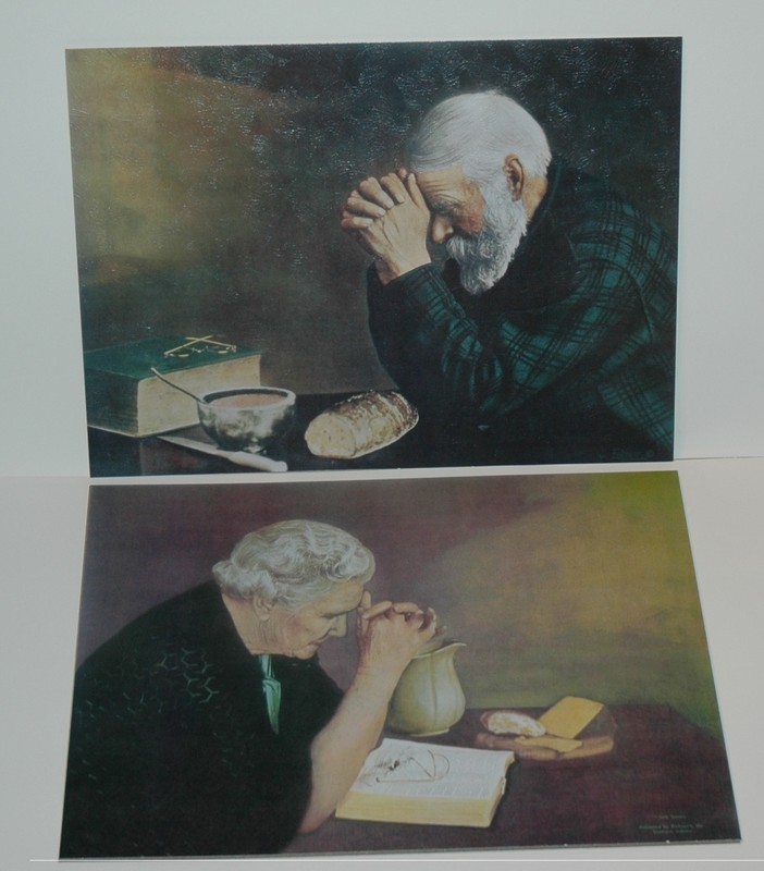 Eric Enstrom Jack Garren GRACE AND GRATITUDE 10x13 unframed mounted textured SET