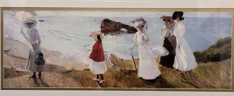 LARGE Framed Matted Beautiful! Joaquin Sorolla Print, Stunning Fine Art Decor gallery