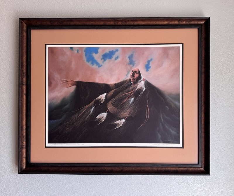 Rare Signed Limited Frank Howell “Teton Cloud Dreamer”, Native, Indigenous