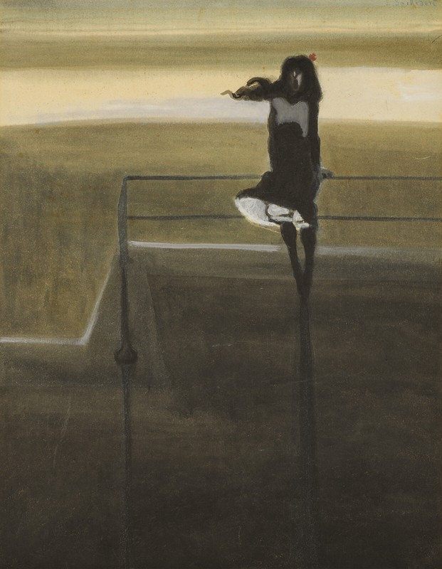 Léon Spilliaert – The Gust of Wind (1904) – 17″ x 22″ Fine Art Print