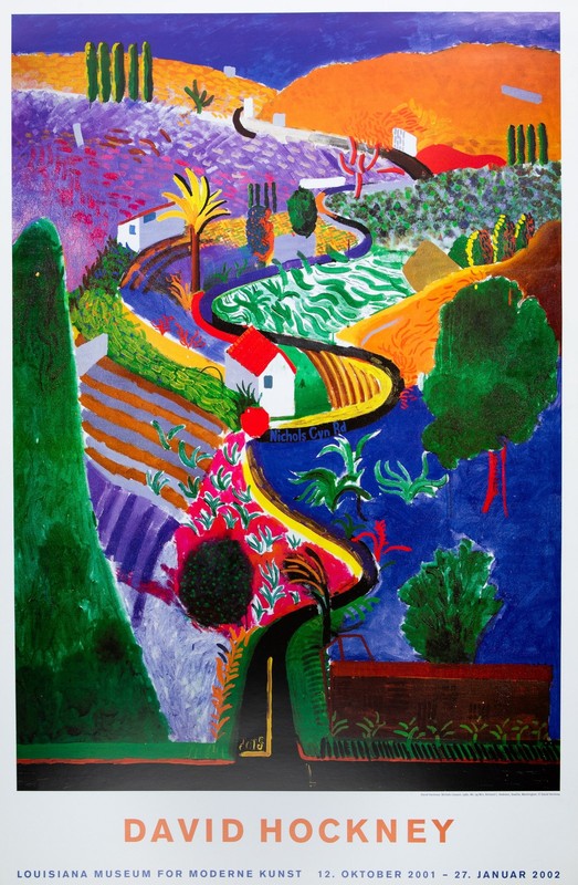 David HOCKNEY: Nichols Canyon – Original Poster
