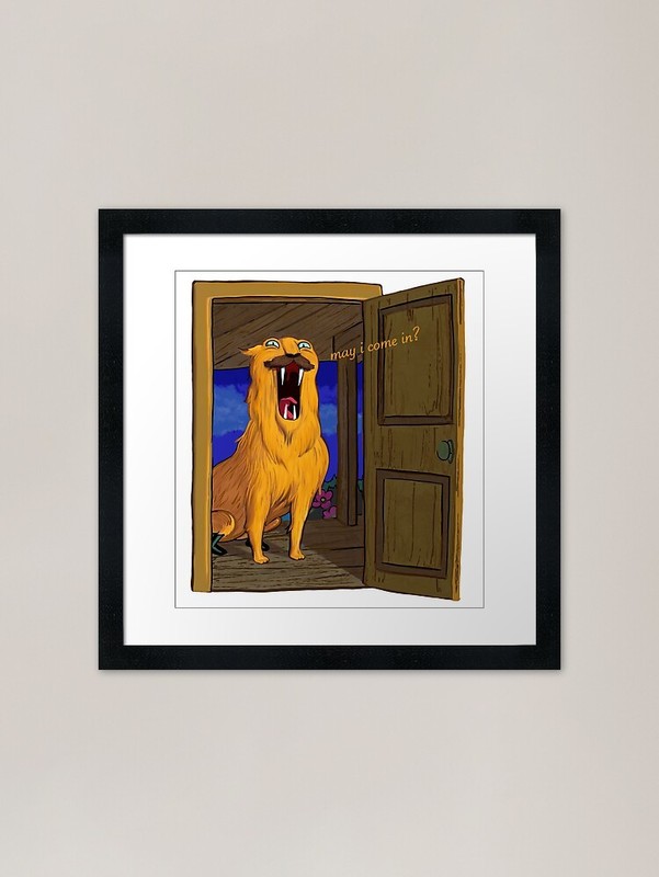 May I come In? – Adventure Time fan Framed Wall Art Poster Canvas Print Picture
