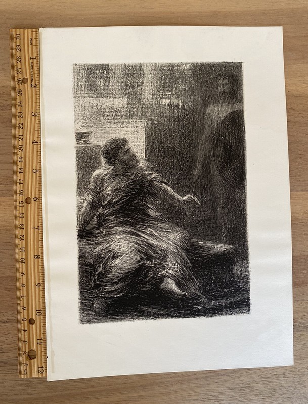 Ignace Henri Jean Théodore Fantin-Latour / Aeneas Seeing the Spirit of Hector gallery