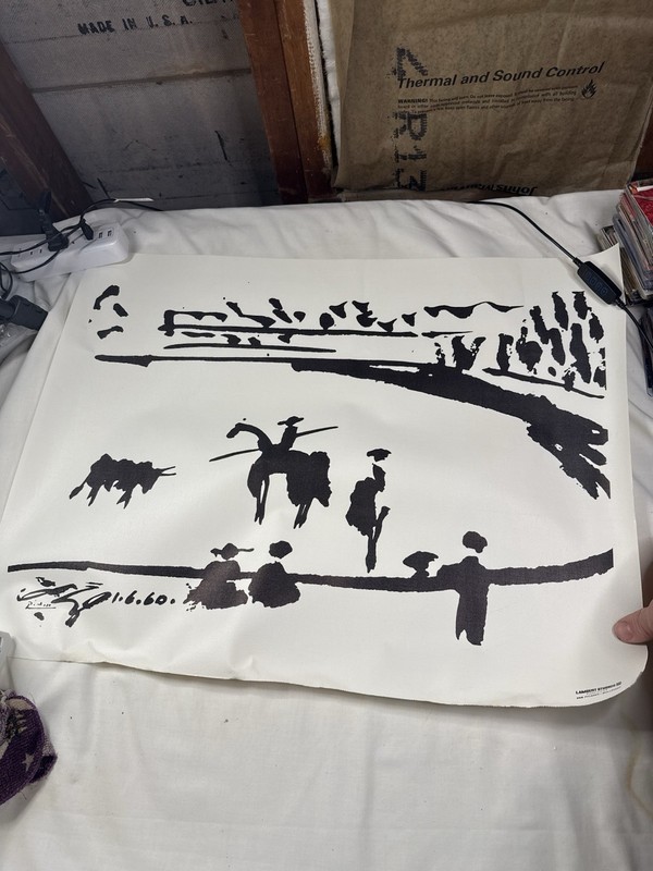 Picasso Bullfight Canvas Reprint Lambert Studios Vintage