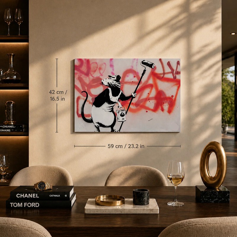 Banksy Rat Roller Lithograph on Arches 300gsm 16.5x23in (42x59 cm) gallery