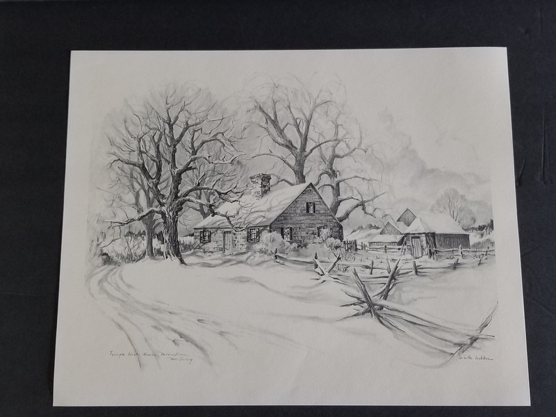 Tempe Wick House Lucille Hobbie Historic New Jersey Bicentennial Print
