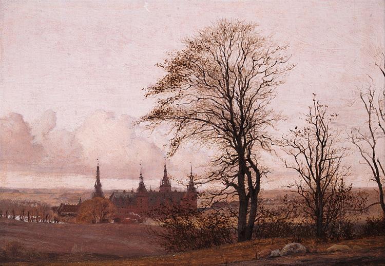 Christen Kobke Autumn Landscape 1837-38 17″x22″ Archival Art Print