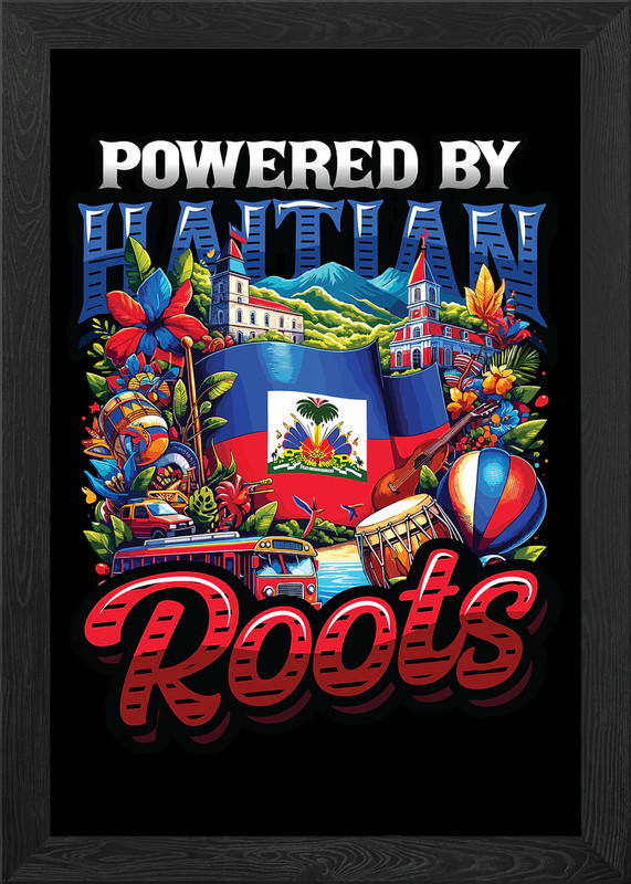 Haitian Roots Haiti Framed Wall Art Poster Canvas Print Picture