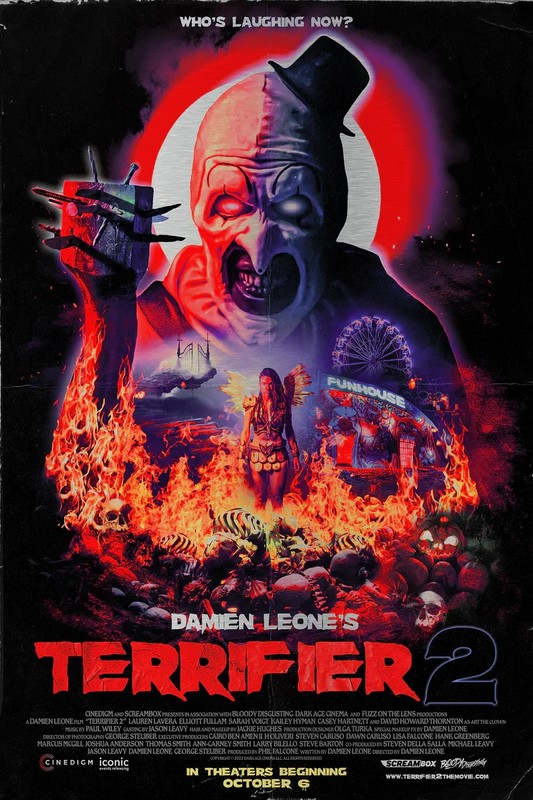 x/200 BNG Screen Print Terrifier 2 Creepy Duck Poster Horror Clown Like Mondo