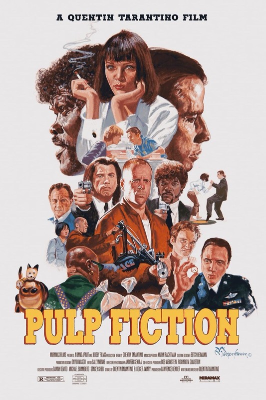 Robert Tanenbaum Pulp Fiction Art Print Poster nt Mondo