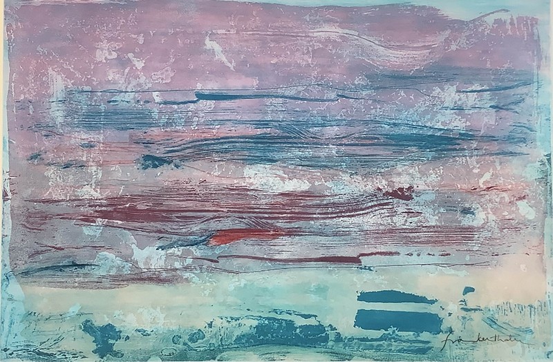 FRAME READY - Hand signed Helen Frankenthaler Lithograph - Matted - 20x16 Inch gallery